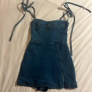 Surge Style denim romper